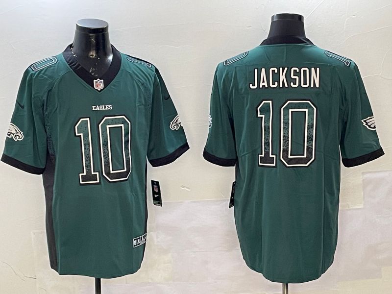 Men Philadelphia Eagles #10 Jackson Green 2025 Nike Drift Fashion Color Rush Limited NFL Jersey style 1->philadelphia eagles->NFL Jersey